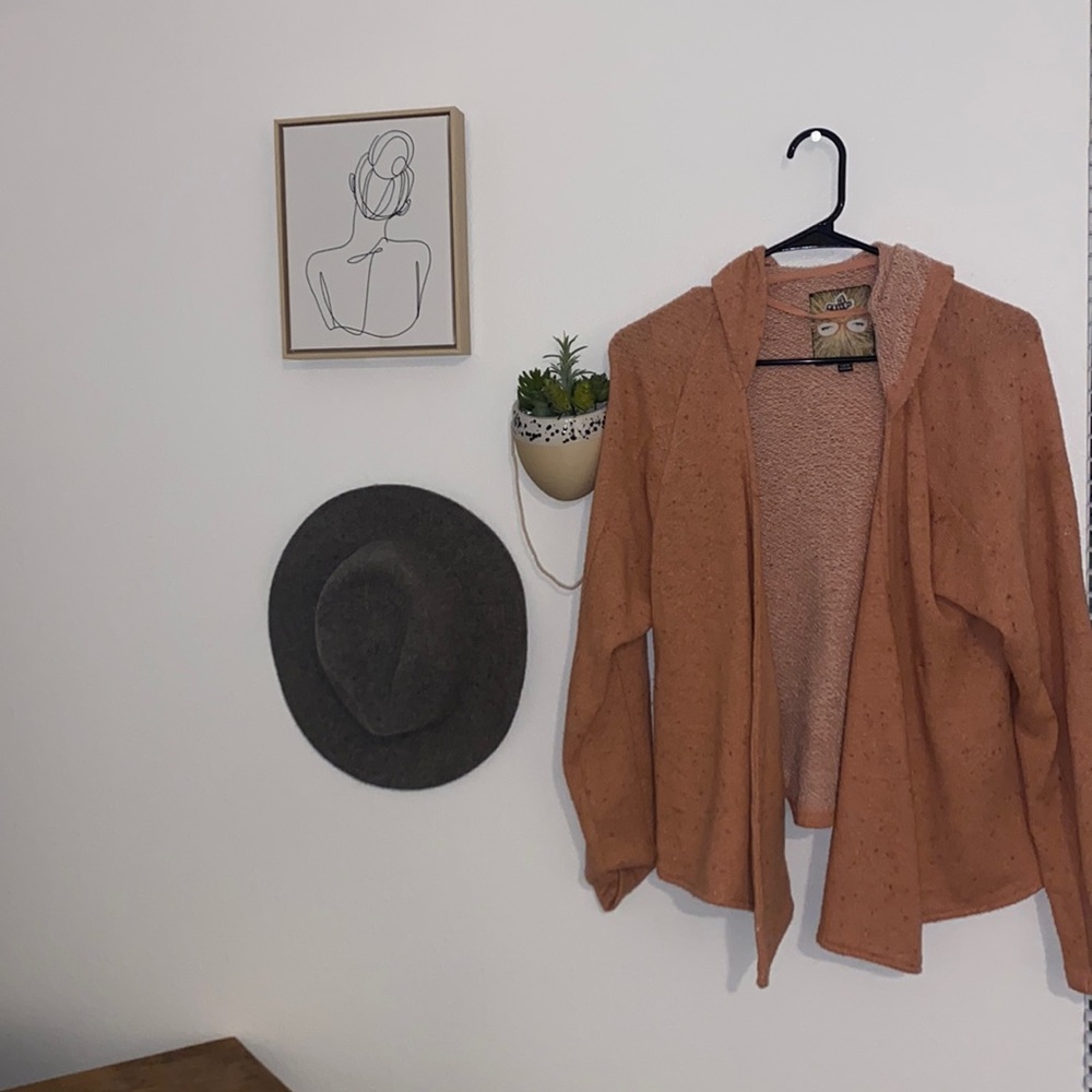 Cardigan hoodie